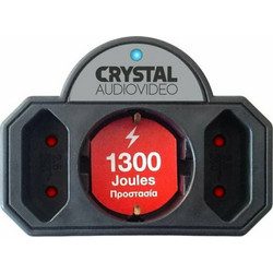 CRYSTAL AUDIO SP21 ΠΟΛΥΠΡΙΖΟ ΠΡΟΣΤΑΣΙΑΣ 3 ΘΕΣΕΩΝ ΜΑΥΡΟ