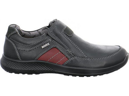 Jomos 3229082670066 Aνατομικό Δερμάτινο Comfort Casual Μαύρο