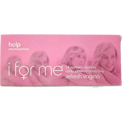 Help Pharmaceuticals I For Me Refresh Vagina Κολπικά Υπόθετα με Υαλουρονικό Οξύ 14τμχ