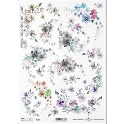 Ριζόχαρτο Small flowers 21x29εκ. (ITD-R1369)