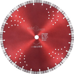 VidaXL Διαμαντόδισκος Κοπής Turbo με Οπές 350 χιλ. Ατσάλινος