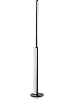 Φωτιστικό Δαπέδου Modula Twisted Plisse 10x10x194cm Dim Led 7542lm 70W 3000K Black Slamp