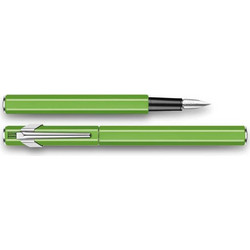 Caran D' Ache Πένα 849 Plume Classic Metal Green Fluo Fountain Pen