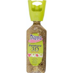 ΧΡΩΜΑΤΑ 3D DIAM'S 37ML GLITTER GOLD