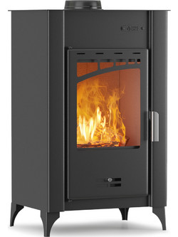 Thermogatz GS 16 Black Ατσάλινη Ξυλόσομπα Καλοριφέρ 16kW