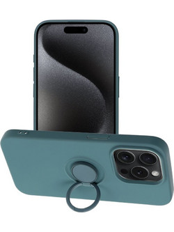 Θήκη Silicone Ring για iPhone 15 Pro Green (200-110-627)