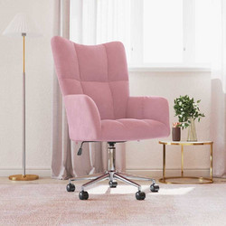 vidaXL Πολυθρόνα Relax Βελούδινη Ροζ 328165