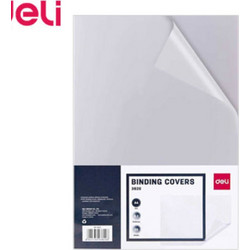 DELI ΕΞΩΦΥΛΛΟ ΒΙΒΛΙΟΔΕΣΙΑΣ PVC Α4 0.2mm 3820 ΔΙΑΦΑΝΟ 50Τ (231.938206)