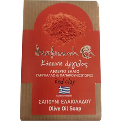 Λεσβιακή Γη Red Clay Χειροποίητο Σαπούνι 100gr