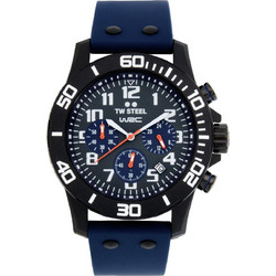 TW Steel Carbon Ανδρικό Ρολόι Χρονογράφος με Μπλε Καουτσούκ Λουράκι CA5