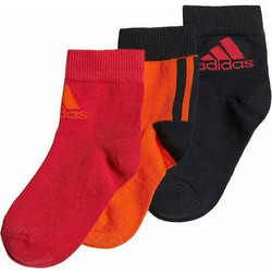 Adidas Παιδικά Σοσόνια Πορτοκαλί 3 Ζευγάρια