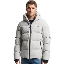 Superdry Ανδρικό Μπουφάν Χειμωνιάτικο Puffer Γκρι MS311478A-FRM