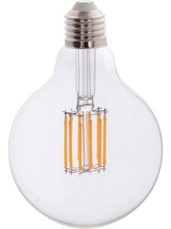 ΛΑΜΠΤΗΡΑΣ GLOBO LED FILAMENT 12W E27 3000K ΔΙΑΦΑΝΟΣ HM4049.01