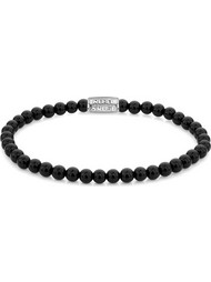 Rebel & Rose Black Velvet Unisex Βραχιόλι RR-40107-S-M
