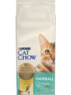 Purina Cat Chow Adult Hairball Control with Chicken 15kg