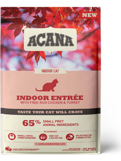 Acana Indoor Entree Adult Sterilised with Free-Run Chicken & Turkey 340gr