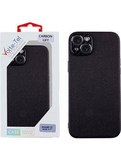 VOLTE-TEL CARBON LIFT ΘΗΚΗ IPHONE 15 PLUS 6.7in FULL CAMERA PROTECTION BLACK