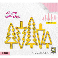 Shape Dies - Στενσιλ Nellie's Choice Christmas Trees SD286