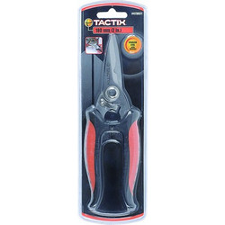 Tactix - Ψαλίδι Ηλεκτρολόγων Ελατηρίου Inox με Αντιολισθητική Λαβή (473031)