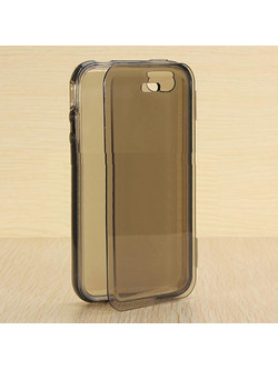 iphone 5C Μαύρη Gel TPU Θήκη με μπροστά κάλυμμα Ι5CGTCWFCB OEM