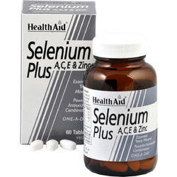 Health Aid Selenium Plus A C E & Zinc 200mg 60 Ταμπλέτες