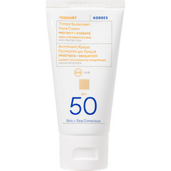Korres Yoghurt Αντηλιακή Κρέμα Προσώπου με Χρώμα SPF50 50ml