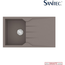 Sanitec Ultra Granite 805 Επικαθήμενος Νεροχύτης Γρανίτη Αντιστρεφόμενος Ματ Sienna 86x50cm