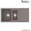 Sanitec Ultra Granite 802 Επικαθήμενος Νεροχύτης Γρανίτη Αντιστρεφόμενος Ματ Sienna 100x50cm