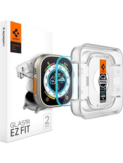 Spigen EZ Fit Tempered Glass για το Apple Watch Ultra (2 Pack)