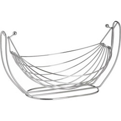 Inart Φρουτιέρα Κρεμαστή Μεταλλική Ασημί 30X22X17 6-60-373-0028