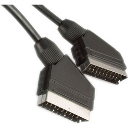 POWERTECH καλώδιο Scart 21pin σε Scart 21pin CAB-S003, 3m, μαύρο