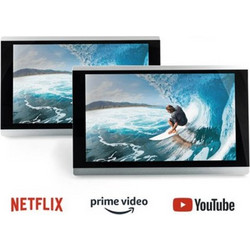 Ampire AMX090-4K Οθόνες Κεφαλής Καθισμάτων 9" με Android Box (Ζευγάρι) Προσκέφαλου