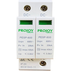 PROJOY PESP-600 - ΑΝΤΙΚΕΡΑΥΝΙΚΟ ΓΙΑ ΦΩΤΟΒΟΛΤΑΪΚΑ DC 600V (Τ1+Τ2) 2P
