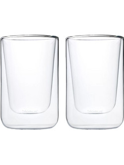Blomus Σετ Ποτήρια Καφέ Γυάλινα Λευκά 250ml 2τμχ 63654