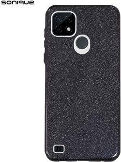Sonique Shiny Realme C21 Θήκη Σιλικόνης Black