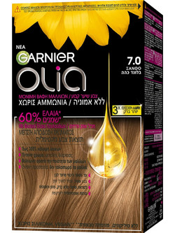 Garnier Olia 7.0 Ξανθό Σκούρο Μόνιμη Βαφή Μαλλιών Χωρίς Αμμωνία 60ml