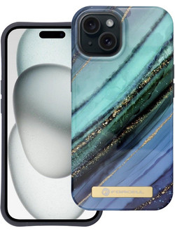 FORCELL F-PROTECT Mirage συμβατό με MagSafe για IPHONE 15 PRO MAX μάρμαρο νεφρίτη