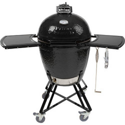 Primo Ceramic Grills Kamado All In One Κεραμική Ψησταριά Κάρβουνου Στρογγυλή με Καπάκι και Ρόδες Επιφάνειας 47cm