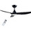 Life Apeliotes Night 221-0399 Ανεμιστήρας Οροφής 132cm 31W με Φως & Τηλεχειριστήριο Μαύρος