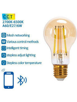 Λαμπτήρας FILAMENT LED CCT A60 Aigostar 29458 - Aigostar