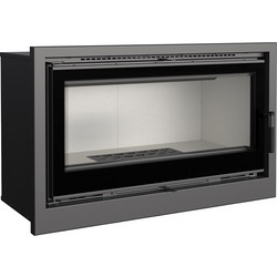 Kratki KASETA/ARKE/95/BLACK Ενεργειακό Τζάκι Κασέτα Αερόθερμο Ξύλου Ίσιο 14kW