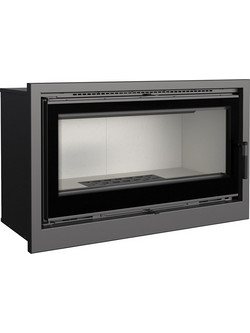 Kratki KASETA/ARKE/95/BLACK Ενεργειακό Τζάκι Κασέτα Αερόθερμο Ξύλου Ίσιο 14kW