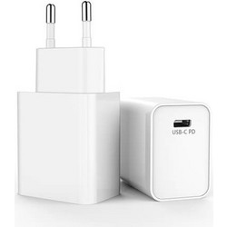 Lucas 20W QC3.0+PD USB-C Φορτιστής Γρήγορης Φόρτισης Λευκός (E14)