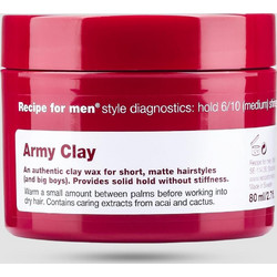 Recipe For Men Army Clay Κερί Μαλλιών Ματ 80ml