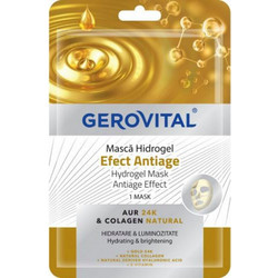 Gerovital Hydrogel Effect Antiage Sheet Μάσκα Προσώπου για Αντιγήρανση με Υαλουρονικό 1τμχ