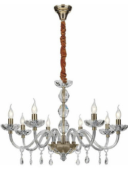 Luce Πολυέλαιος 8xE14 με Κεράκια Διάφανος I-RIFLESSO/ 8 ORO 8031440361996