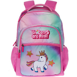 Lyc Sac Unicorns Are Real Σχολική Τσάντα Πλάτης Δημοτικού Μωβ 21226