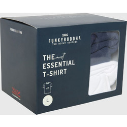 Ανδρικά μονόχρωμα t-shirts (σετ 2 τεμ.) FBM009-352-04_MULTI