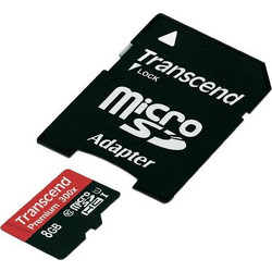 Transcend microSDHC 8GB Class 10 U1 UHS-I