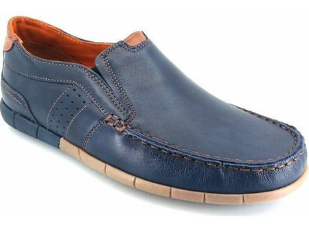 BOXER ΑΝΤΡΙΚΟ ΔΕΡΜΑΤΙΝΟ ΠΑΝΤΟΦΛΕ 21358, ΜΠΛΕ-NAVY, Άνδρας